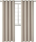 BGment Room Darkening Curtains 120 Inches Long - Grommet Thermal Insulated Drapes Window Treatment Curtains for Bedroom, 2 Panels, 52 x 120 Inch, Camel
