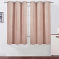 LEMOMO Blush Thermal Blackout Curtains/38 x 63 Inch/Set of 2 Panels Room Darkening Curtains for Bedroom
