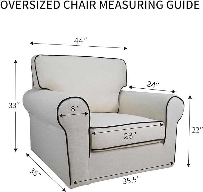 PureFit Super Stretch Sofa Slipcover – Spandex Non Slip Soft Couch Sofa Cover, Washable Furniture Protector with Non Skid Foam and Elastic Bottom for Kids, Pets (Oversized, Camel)