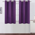 LEMOMO Purple Blackout Curtains 42 x 54 Inch Length Set of 2 Panels Grommet Bedroom Curtains for Living Room