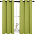 NICETOWN Blackout Curtain Panels for Loft, Thermal Insulated Window Decoration Blackout Draperies/Drapes (1 Pair, 34 x 45 inches in Fresh Green)