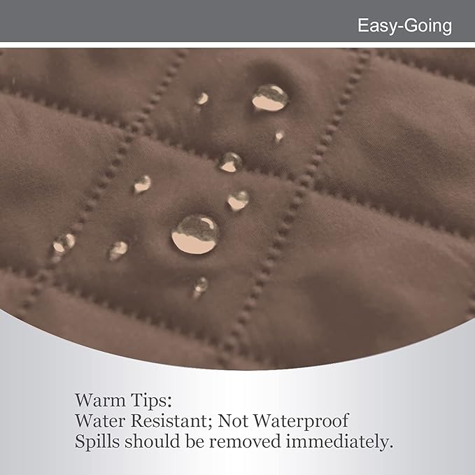 Easy-Going Oversized Chair Sofa Slipcover Reversible Sofa Cover Water Resistant Couch Cover Furniture Protector Cover with Elastic Straps for Pets Dog (Oversized Chair, Brown/Brown)
