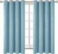 BGment Room Darkening Curtains 63 Inches Long - Grommet Thermal Insulated Drapes Window Treatment Curtains for Bedroom, 2 Panels, 52 x 63 Inch, Greyish Blue