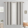 Yakamok Light Beige Curtains Room Darkening Thermal Insulated with Grommet Window Curtain for Bedroom, 38Wx54L inch, 2 Panels