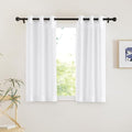 NICETOWN White Sheer 54 inch Length Curtains, Grommet Soft Voile Sheer Light Filtering Lightweight & Breathable Window Treatments for Nursery/Cafe, W30 x L54, 2 Panels