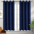 BGment Blackout Curtains for Bedroom - Grommet Thermal Insulated Room Darkening Curtains for Living Room, Set of 2 Panels, Each 46 x 54 Inch, Navy Blue