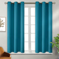 BGment Blackout Curtains - Grommet Thermal Insulated Room Darkening Bedroom and Living Room Curtains, Set of 2 Panels (38 x 54 Inch, Peacock Blue)