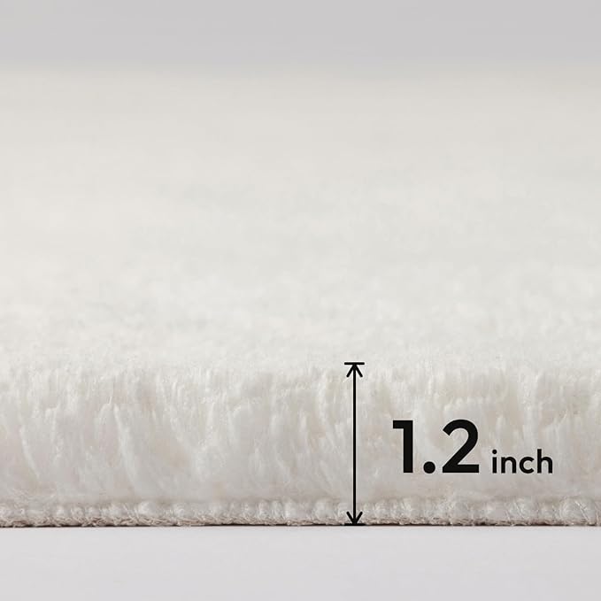 Ashler HOME DECO Ultra Soft Faux Rabbit Fur Chair Couch Cover Area Rug for Bedroom Floor Sofa Living Room Grey 2 x 3 Feet