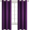 BGment Blackout Curtains - Grommet Thermal Insulated Room Darkening Bedroom and Living Room Curtain, Set of 2 Panels (42 x 63 Inch, Royal Purple)