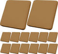 14Pcs Outdoor Cushion Covers, Patio Cushion Covers,Stretch Elastic Slipcovers, Replacement Washable & Reusable Furniture Protector for Patio Couch (Camel Color,Cover Only)
