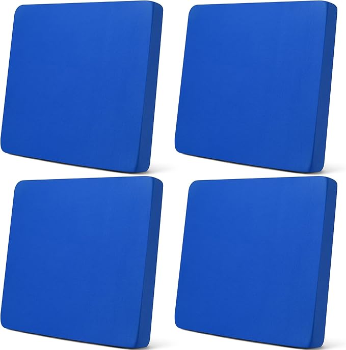 Newwiee Set of 4 Stretch Patio Cushion Covers Sofa Couch Seat Chair Slipcovers Cushion Cover Replacement Furniture Protector for Pets Washable(Royal Blue,Seat Cover,Solid)