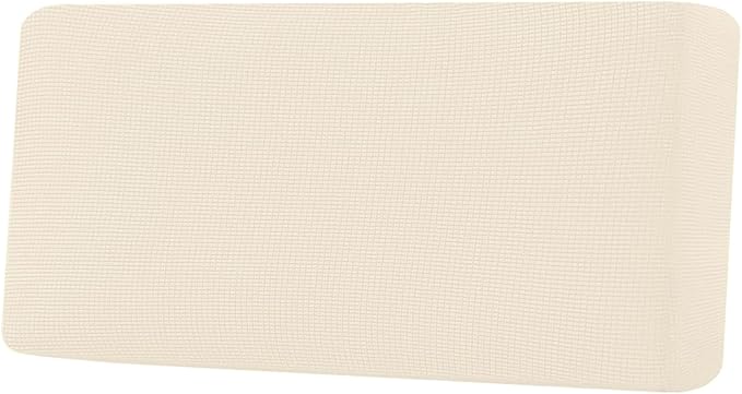 H.VERSAILTEX Super Stretch Individual Seat Cushion Covers Sofa Covers Couch Cushion Covers Slipcover Sets Thick Jacquard Textured Twill Fabric (1 Piece Sofa Cushion Cover, Cream)