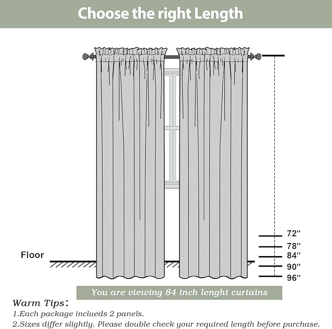 OWENIE Sheer Orange Curtains, Sheer Curtains 84 inch Length 2 Panels Set, Rod Pocket Voile Fimly Sheer Drapes for Living Room/Bedroom, 2pcs, Each 42" W x 84" L