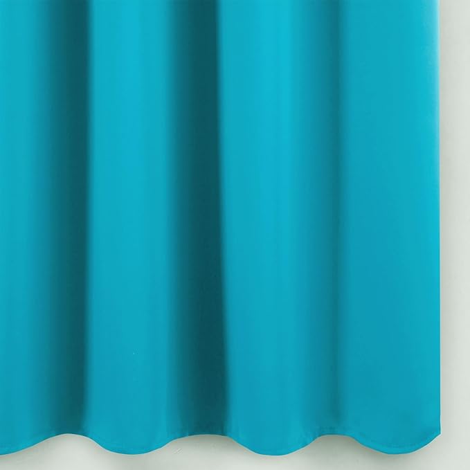 LEMOMO Blackout Curtains 52 x 90 Inch Long Teal Curtains Set of 2 Panels Room Darkening Curtains for Bedroom and Living Room