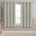 H.VERSAILTEX Blackout Curtain for Living Room Thermal Insulated Window Treatment Curtain 54 inch Length Energy Saving Solid Grommet Top Blackout Drape, One Panel, Ivory/Cream, 52" W x 54" L