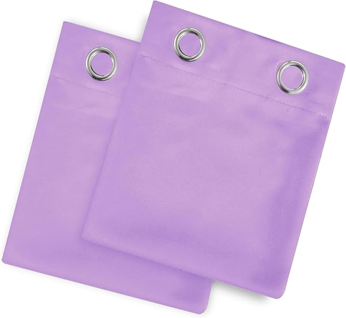 LEMOMO Blackout Curtains 52 x 90 Inch Long Lavender Curtains Set of 2 Panels Room Darkening Curtains for Bedroom and Living Room