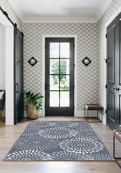 StepRite Runner Rug 3 x 5 ft, Washable Rugs, Hallway Runner Rugs, Kitchen Runner Rug Non Slip, Soft Runner with Rubber Backing for Kitchen, Hallway, Laundry, Bedroom, Living Room