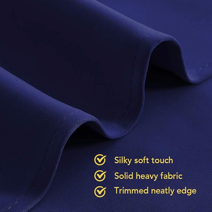 NICETOWN Royal Blue Blackout Draperies Curtains, All Season Thermal Insulated Solid Grommet Top Blackout Curtains/Drapes for Kid's Room (1 Pair, 42 x 45 Inch in Royal Blue)