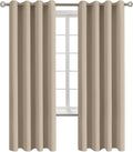 BGment Blackout Curtains - Grommet Thermal Insulated Room Darkening Bedroom and Living Room Curtains, Set of 2 Panels (55 x 69 Inch, Sand)