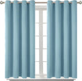 BGment Room Darkening Curtains 54 Inches Long - Grommet Thermal Insulated Drapes Window Treatment Curtains for Bedroom, 2 Panels, 52 x 54 Inch, Greyish Blue