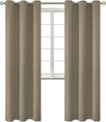 BGment Room Darkening Curtains 84 Inches Long - Grommet Thermal Insulated Drapes Window Treatment Curtains for Bedroom, 2 Panels, 42 x 84 Inch, Cocoa