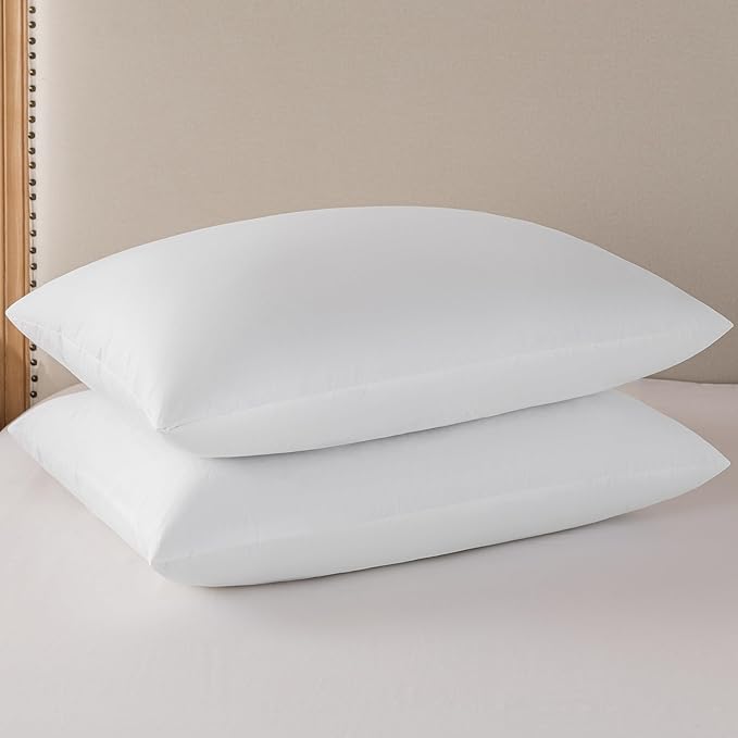 Pillow Insert, 20x28 White Goose Feather and Down, Medium Support