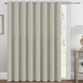 H.VERSAILTEX Blackout Patio Curtains 100 x 108 Inches for Sliding Door Extral Wide Blackout Curtain Panels Thermal Insulated Room Divider - Grommet Top, 9' Tall by 8.5' Wide - Pale Oak