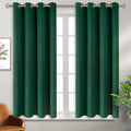 BGment Green Blackout Curtains 54 Inch Length 2 Panels Set, Grommet Thermal Insulated Room Darkening Curtains for Bedroom, Each 46 x 54 Inch