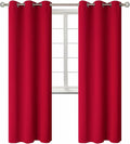 BGment Room Darkening Curtains 84 Inches Long - Grommet Thermal Insulated Drapes Window Treatment Curtains for Bedroom, 2 Panels, 42 x 84 Inch, Red