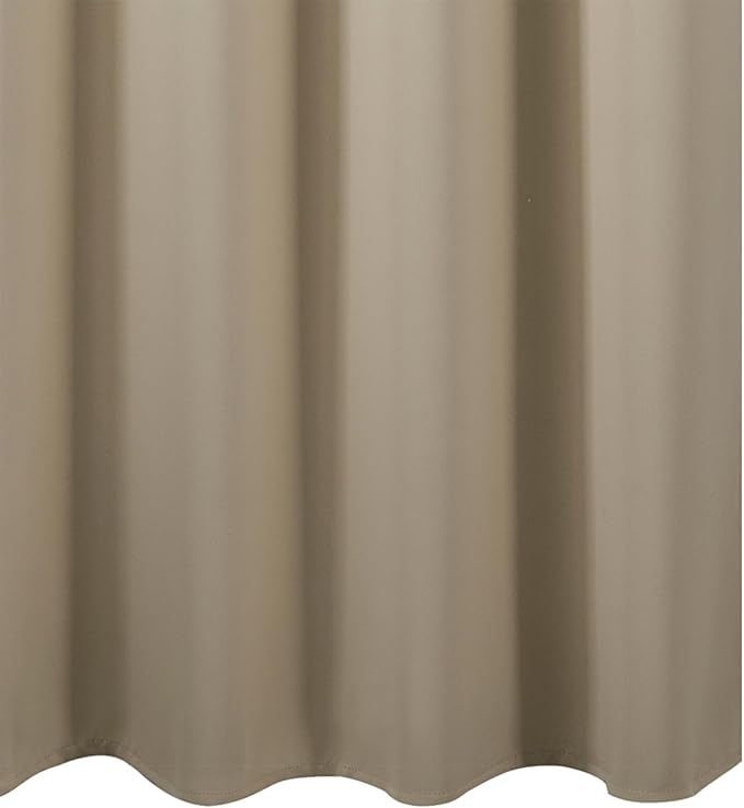 LEMOMO Blackout Curtains 66 x 54 Inch Long Beige Curtains Set of 2 Panels Room Darkening Curtains for Bedroom and Living Room