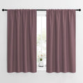 NICETOWN Kitchen Curtains, Short Blackout Curtains & Drapes, Home Decoration Privacy Thermal Insulated Curtains for Unicorn Theam Room (Dry Rose, 42" Wide, 54" Long, 2 PCs)