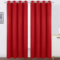 LEMOMO Blackout Curtains 52 x 90 Inch Long Bright Red Curtains Set of 2 Panels Room Darkening Curtains for Bedroom and Living Room