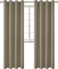 BGment Room Darkening Curtains 95 Inches Long - Grommet Thermal Insulated Drapes Window Treatment Curtains for Bedroom, 2 Panels, 52 x 95 Inch, Cocoa