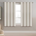 H.VERSAILTEX Light Blocking Curtain for Living Room Thermal Insulated Window Treatment Panel/Drape for Dining Room, Elegant Soft Curtain for Bedroom Grommet Top One Panel (Ivory - 52x45 Inches)