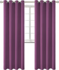 BGment Room Darkening Curtains 95 Inches Long - Grommet Thermal Insulated Drapes Window Treatment Curtains for Bedroom, 2 Panels, 52 x 95 Inch, Eggplant Purple