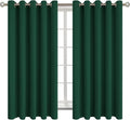 BGment Blackout Curtains for Bedroom - Grommet Thermal Insulated Room Darkening Drapes for Living Room, Set of 2 Panels (70 x 63 Inch, Emerald Green)