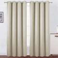 LEMOMO Blackout Curtains 52 x 120 Inch Long Light Beige Curtains Set of 2 Panels Room Darkening Curtains for Bedroom and Living Room
