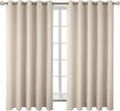 BGment Blackout Curtains - Grommet Thermal Insulated Room Darkening Bedroom and Living Room Curtains, Set of 2 Panels (70 x 63 Inch, Champagne)