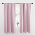 NICETOWN Bedroom Curtains, Room Darkening Draperies Window Curtain Panels, Thermal Insulated Room Darkening Curtains (Lavender Pink, 2 Panels, W34 x L63)