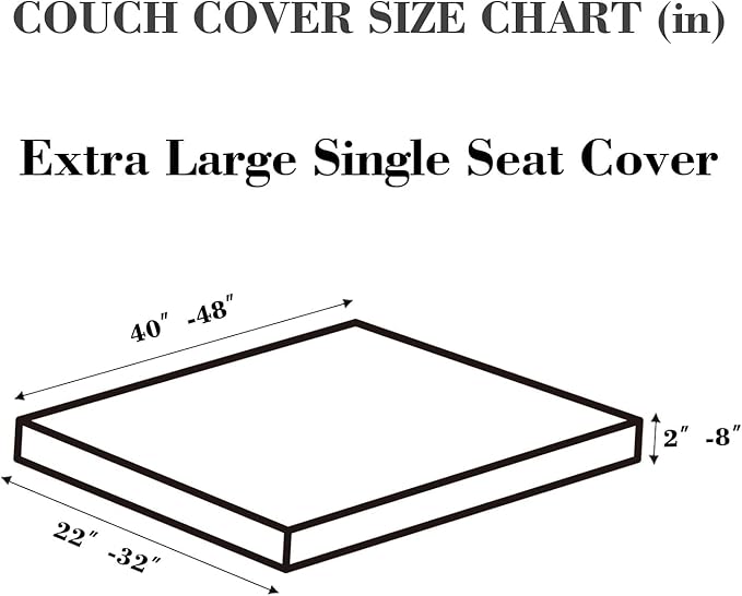 Sofa Covers Couch Covers for Sofa Pet Friendly Couch Cushion Covers Universal Sofa Covers Washable Stretch Slipcovers for Sectional Sofa (Texture Light Gray,Extra Large Single Seat Cover)