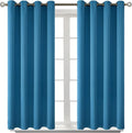 BGment Blackout Curtains - Grommet Thermal Insulated Room Darkening Bedroom and Living Room Curtains, Set of 2 Panels (52 x 45 Inch, Steel Blue)