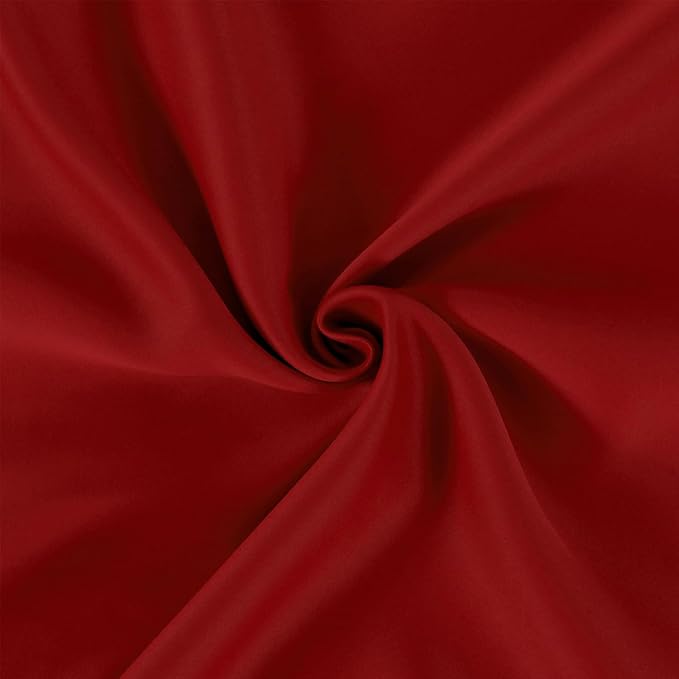 LEMOMO Red Thermal Blackout Curtains/38 x 54 Inch/Set of 2 Panels Room Darkening Curtains for Bedroom