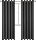 BGment Blackout Curtains for Bedroom - Grommet Thermal Insulated Room Darkening Curtains for Living Room, Set of 2 Panels (70 x 84 Inch, Dark Grey)
