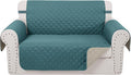 Reversible Loveseat Sofa Covers Couch Cover Furniture Protector(Loveseat,Blue/Beige)
