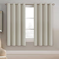 H.VERSAILTEX Window Treatment Blackout Curtains 63 inches Length, Thermal Insulated Room Darkening Solid Grommet Curtains/Drapes for Bedroom/Living Room - 1 Panel, Ivory/Cream, 52" W x 63" L
