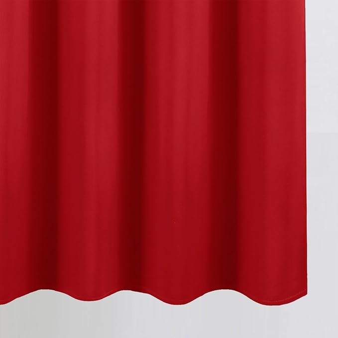 LEMOMO Blackout Curtains 52 x 90 Inch Long Bright Red Curtains Set of 2 Panels Room Darkening Curtains for Bedroom and Living Room