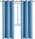 BGment Room Darkening Curtains 84 Inches Long - Grommet Thermal Insulated Drapes Window Treatment Curtains for Bedroom, 2 Panels, 42 x 84 Inch, Sky Blue