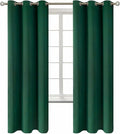 BGment Blackout Curtains for Kids Bedroom - Grommet Thermal Insulated Room Darkening Curtains for Living Room, Set of 2 Panels (42 x 72 Inch, Emerald)