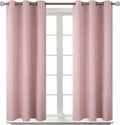 BGment Room Darkening Curtains 54 Inches Long - Grommet Thermal Insulated Drapes Window Treatment Curtains for Bedroom, 2 Panels, 38 x 54 Inch, Baby Pink