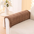 Couch Cover for Dogs Washable, Fuzzy Pet Couch Covers for 3 Cushion Sofa Pet Friendly, Non Slip Sofa Cover (Dark Brown, 27.6" x 27.6"/70 x 70cm 2 PCS)